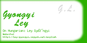 gyongyi ley business card